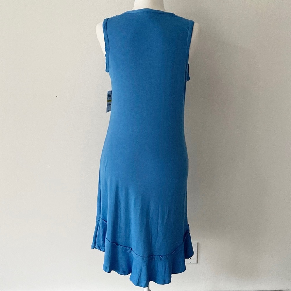 Maison Jules | Blue Ruffle Hem Sleeveless Dress *NWT* - Picture 7 of 12